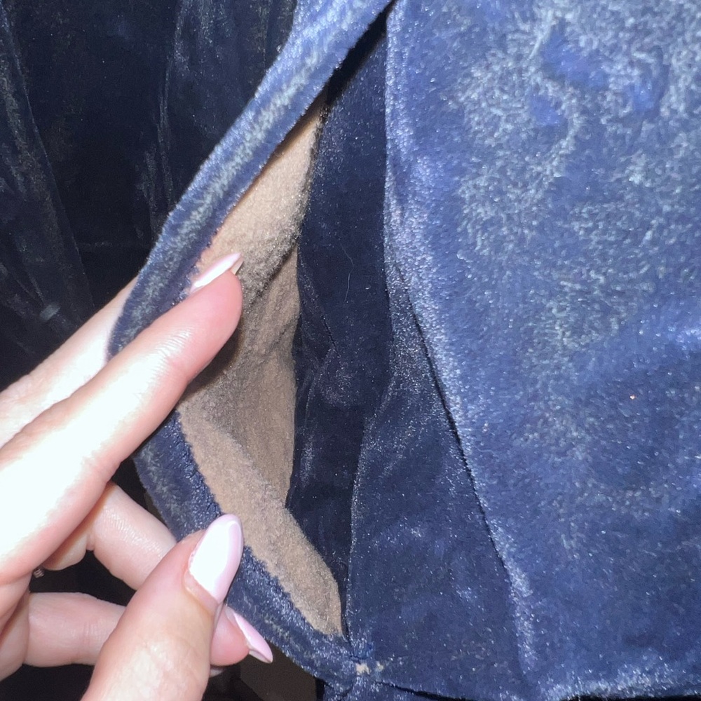 Vintage Carhartt Mens Velour Jacket Blue - Picture 4 of 5